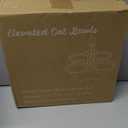 Adjustable Elevated Cat Bowls with Stand, 3 Height Raised Food & Water Bowl Set for Indoor Cats, 4 Stainless Steel Tilted Pet Dishes for Small Dogs, Non-Slip Feeding Station with Anti-Spill Design