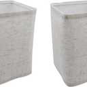 Lamp Shades Set of 2,Small Lampshades for Table Lamp,Floor Lamp Shade,Drum Lamp Shades Handcrafted,Rectangle L 5.51" H 7.87"