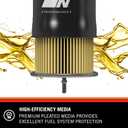 K&N Gasoline Fuel Filter: High Performance Fuel Filter, Premium Engine Protection, Compatible with 1988-2004 Honda/Acura Fuel Injected Gasoline Engines, PF-1200