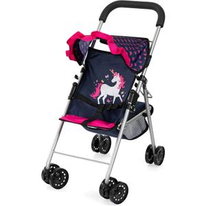Bayer Doll Stroller 18 Inch with Foldable Design, Unicorn, Pretend Play Toy