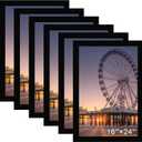 BESCRCL 16x24 Picture Frame Black Set of 6 for Wall Mounting, Wall Gallery Poster Frames