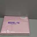 BEDELITE Satin Sheets Twin Size Bed Set, Luxury Soft Pink Silky Sheets for Hair and Skin, Similar to Silk Bed Sheets Set 3 Pieces with 1 Deep Pocket Fitted Sheet, 1 Flat Sheet, and 1 Pillowcase