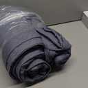 EXQ Home Quilt Set Full/Queen Size Blue 3 Piece,Lightweight Soft Coverlet Modern Style Squares Pattern Bedspread Set for All Season(1 Quilt,2 Pillow Shams) (02 Bluish Grey)