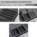 Genesis E-310 Replacement Grill Parts for Weber Genesis Replacement Part E-330 S-330 EP-330 S-310 EP-310 300 Series Flavorizer Bars Heat Deflector Burner Part 7620 7621 Flavor Bars 65505 62752 Burners