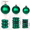 12PCS 3.15" Christmas Ball Ornaments Shatterproof Dark Green Christmas Tree Decorations Xmas Tree Balls Halloween Ornaments Décor