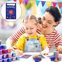 28 Pack Valentines Day Gifts for Kids, Valentines Galaxy Slime with Valentines Cards Kids Stress Relief Fidget Set Valentines Day Gifts for School Classroom Exchange Prize Party Favors Supplies