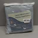 Nanspring Light Blue Linen Curtains 84 Inch Length 2 Panels Set for Living Room Rod Pocket Back Tab Light Filtering Window Drapes for Bedroom Dining Room Protect Privacy Modern Farmhouse Decor 52x84