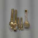 12PCS Gold Stainless Steel Serving Utensils Sets - Large Serving Spoons,Slotted Spoons,Serving Tongs,Appetizer Tongs,Utensills Sets for Buffet Catering Banquet Party (Gold)