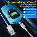 Rechargeable Walkie Talkies for Kids, Walkie Talkie Toys for Girls Boys, Outdoor Toys/Outside Games for Kids, Gifts for 3 4 5 6 7 8 9 10 Year Old Kids Girls Boys