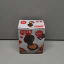 Dash Mini Waffle Maker- Mini Machine for Creative Homemade Treats - Nonstick Iron with Unique Print Design - Stylish Waffle Machine - Red Heart (1 Pack)