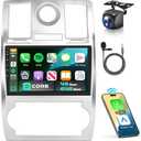 Qualcomm 8 Core 4GB+64GB for Chrysler 300 300C 2005-2010 Car Stereo Radio with Snapdragon 9 Inch IPS Touchscreen Wireless Carplay/Android Auto DSP Hi-Res 5/6GhzWiFi GPS Android 15 FM/RDS SWC Camera