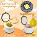 SunnySmile Portable Toilet for Kids,Portable Potty Seat for Toddler Travel,Travel Potty with Travel Bag, Applicable to Camping, Indoor/Outdoor Use, Includes 45 Replacement Bags (Grey)