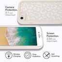 MOWIME Compatible with iPhone 7/8/SE 2020 Case, Cheetah Print Shockproof Soft TPU Protective Case for Women Girls, Slim Anti Scratch Leopard Case for iPhone 7/8/SE 2020 4.7 Inch, White