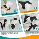 Dog Knee Brace for Hind Legs ACL Support - Adjustable Double Dog Leg Brace for Joint Pain Relief, Luxating Patella, Arthritis Recovery, Secure Fit Orthopedic Wrap for Small Medium Large Dogs (XL)