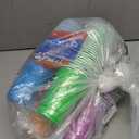 Hefty Party On Disposable Plastic Cups, Assorted, 16 Ounce, 100 Count