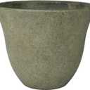 Classic Home and Garden Honeysuckle Resin Planters - Lightweight Indoor & Outdoor Plant Pots - UV-Resistant Plastic Flower Pots - Pot Planters for Flowers & Herbs (15" Fossil)