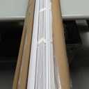 LazBlinds No Tools No Drill 1" Vinyl Mini Blinds, Cordless Blinds for Windows, Light Filtering Horizontal Window Blinds & Shades, 47" W x 64" H, White