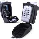 SL-591 Portable Car Lock Box, Black, Combination Lock, Keypad, Protective Cover, 20 in x 15 in x 7 in
