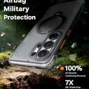 TORRAS Ostand Q3 Air for Samsung Galaxy S26 Ultra Case with 360 Magnetic Stand, Fit for MagSafe, Airbag Cushion, Mil-Grade Drop Tested, Shockproof Phone Case for S26 Ultra 6.9", Shadow Black