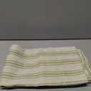 Lemon Green Stripe Kitchen Towels (3 Pack), 100% Cotton, Multi Pin Striped, Super Absorbent & Durable Dish Cloths, Quick Dry Towel Set for Drying Dishes, Everyday Kitchen Cleaning