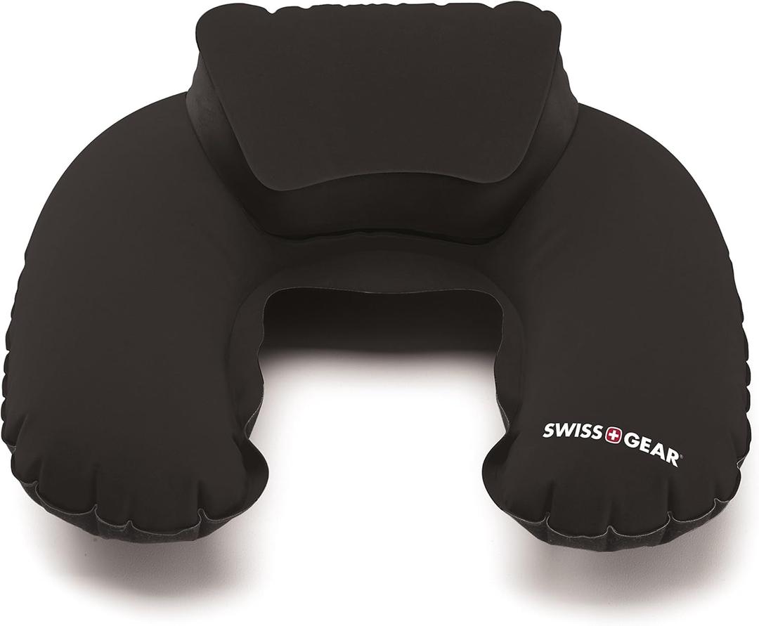 SwissGear Travel Pillow in Black, One Size