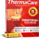 ThermaCare Menstrual Heating Pads - Portable, Adhesive HeatWraps for Period Cramps & Backache Relief - Discreet, Cord-Free Heat Therapy - Up to 8 Hours of Relief (6-Count)