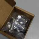 3/8-16 x 1 Flanged Hex Head Bolts Flange Hexagon Screws, Stainless Steel 304, Fully Threaded, 10 PCS (Silver)