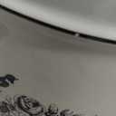 Vintage Ceramic Cookies Jars,Retro Bird and Flower Design,Large Kitchen Organization Storage Canister with Airtight Lid,Seal Canister for Food Storage,Store Cookies,Biscuits,Dessert etc,Beige