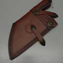 XYJ Leather Sheath for Butcher Knife, Wide Blade Kitchen Knives, Practical Soft Leather Knife Sheaths, Belt Loop, Portable Carrying Out, Blade Protector Case, Knife Sleeve