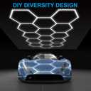Updated Hexagon Garage Light: 79200LM Super Bright Hexagon Garage LED Light, 5000K Natural White, 72 Packs LED Light Car Detailing Ceiling Lights for Warehouse Basement Gym Barbershop Salon
