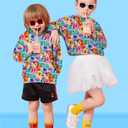 Ahegao Orange Cats Hoodies for Girls Novelty Sweatshirts Sweater Size 6 7 9 Kids Soft Hoodys Big Girl Graphics Pullover Tops