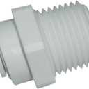 MALIDA Straight 5/16" OD Tube x 1/2" Male Thread Adapter Tube Push to Connect Fittings for Reverse Osmosis RO water filter System Faucet Adapter.