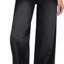 GRAPENT Wide Leg Jeans for Women Trendy High Waisted Stretchy Denim Pants 90s Baggy Jeans Trouser Jeans with Pockets (Large, True Black)