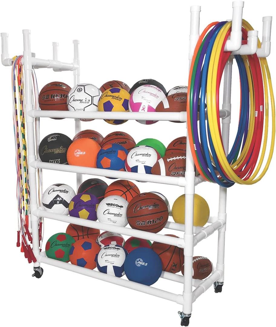 Champion Sports Equipment Cart White
