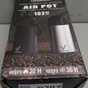 Coffee Carafe for Keeping Hot - 102oz/3L Airpot Coffee Dispenser with Pump - Insulated Stainless Steel Hot Beverage Dispenser for Parties - Thermal Carafe for Hot Drinks Water Tea Chocolate