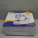 Portable Sewing Machine, Lncludes Beginner Basic Sewing Machine Kit, 12 Stitch Patterns Built-In, Versatile 2-Speed Foot Pedal, Great for Beginners, Adults, Home Use - Blue and White-S3