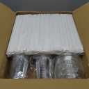 Dealusy 100 Pack - 16 oz Clear Plastic Cups with Lids and Straws, Sturdy & Food Safe Iced Coffee Cups with lids, Disposable Plastic Smoothie Cups for Cold Drinks