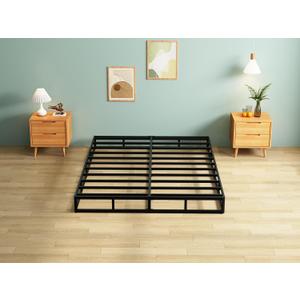 7 Inch Queen Box Spring,Black Heavy Duty Metal Mattress Foundation/Easy Assembly/Non-Slip/No Noise/Easy Clean Fabric Cover