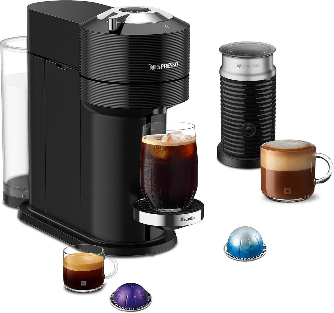Nespresso Vertuo Next Premium Coffee and Espresso Maker by Breville with Aeroccino Milk Frother
