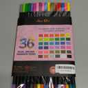 Dual Markers Brush Pens Easter Basket Stuffers, 36 Art Markers for Gifts Trendy Stuff, Double Tip Colored Pen for Adult Coloring Books Art Suppliers