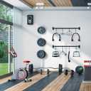 Yes4All Cable Machine Attachment, Row Handles, Tricep Rope, Straight Bar, V Bar, LAT Pulldown Accessories Load 880 LB for Home Gym