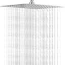 NearMoon Rain Shower Head, High Flow Stainless Steel Square Rainfall Shower, High Pressure Design, Awesome Shower Experience Even At Low Water Flow (10 Inch, Brushed Nickel)