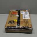 Garden 4 you Shoe Rack for Closet Narrow 5 Tiers, Small Shoe Rack with Brown Wooden Tabletop, Adjustable Metal Shoe Shelf for Closet Entryway Hallway Living Room