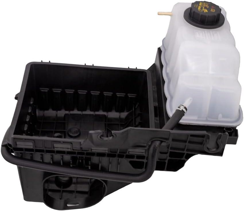 Coolant Overflow Reservoir Tank with Cap Compatible with Ford, Lincoln - F-150 11-14, Expedition 15-17, Navigator, Engine Expansion Bottle Replace# 8C3Z8101A, 9C3Z8101A