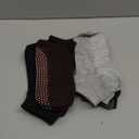 Geyoga 5 Pairs Non Slip Socks for Men Women Grip Socks with Cushion Unisex for Yoga Pilates Barre Home Workout (Black, Gray)