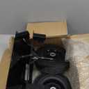 Heavy Duty Panel Dolly Roller 1100LBS Capacity Door Cart with 10" Solid Rubber Wheels,Adjustable Clamp Panel Cart with Handle, All Terrain Slab Dolly for Drywall Sheet Heavy Material-Black