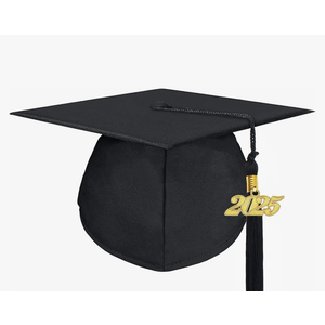 5 Pack FtyFty Unisex Adult Matte Graduation Cap with Tassel Year Charm 2025