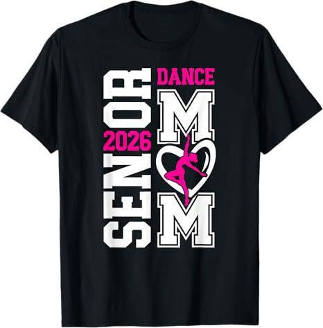 Cute Dance Senior 2026 Class Of 2026 Senior Dancer T-Shirt (Black, M)