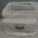4 Pack-Plastic Storage Bins with Lids and Handle, Clear Plastic Latching Box for Storage, Stackable Storage Containers for Organizing, Multi-Purpose, 7 Quart