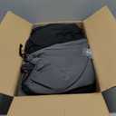 BDK PolyPro Car Seat Covers Full Set in Charcoal on Black Front and Rear Split Bench for Cars, Easy to Install Cover Set, Accessories Auto Trucks Van SUV